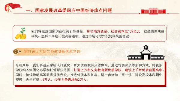 2025年两会经济主题记者会ppt解读经济热点问题