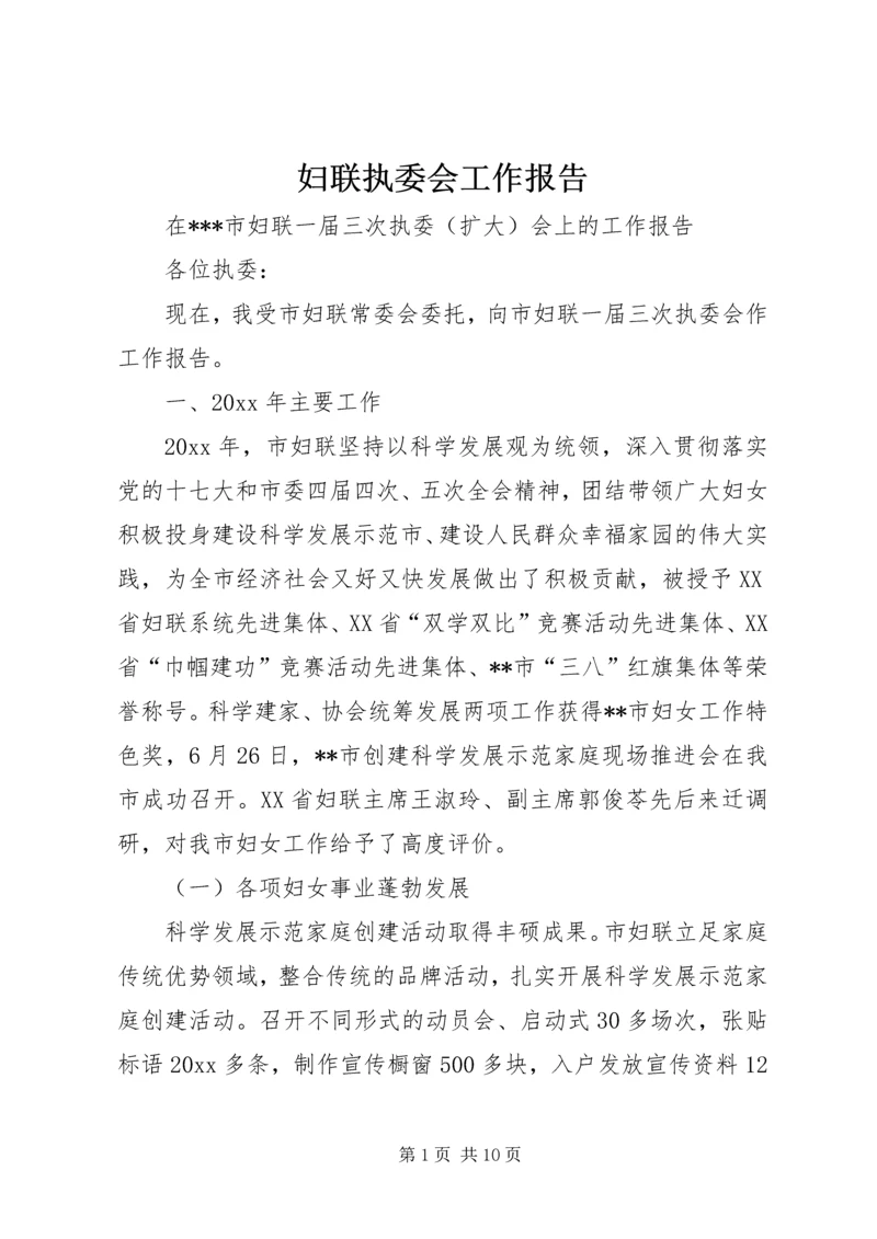 妇联执委会工作报告.docx