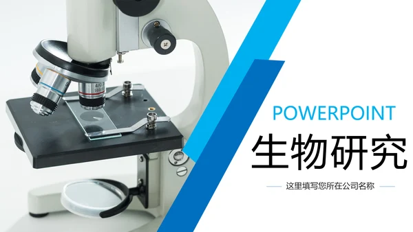 简约医疗生物基因研究动态PPT模板