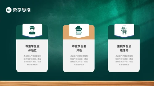 黑板风教师自我介绍PPT模板