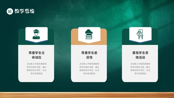 黑板风教师自我介绍PPT模板