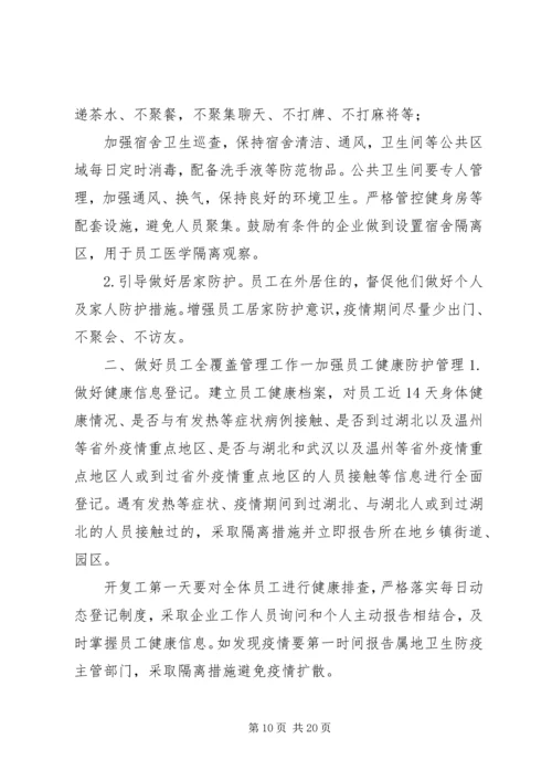 集团公司XX年新冠肺炎复工方案范文4篇复工复产工作方案范本.docx