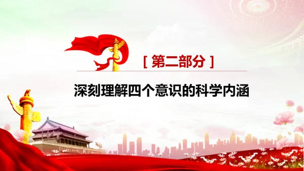 增强四个意识做合格党员PPT模板