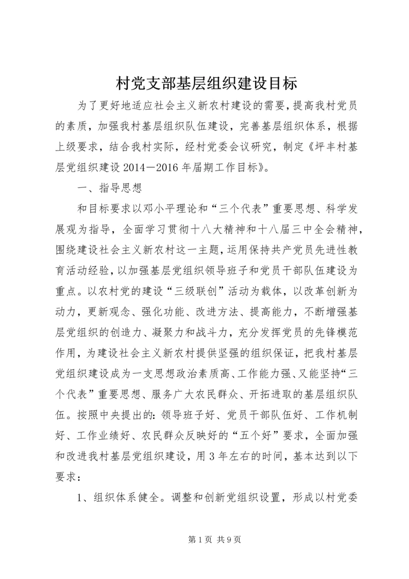 村党支部基层组织建设目标 (2).docx