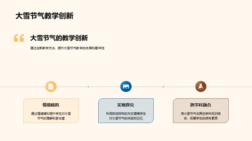 大雪节气与教学策略