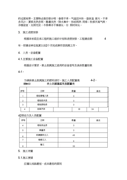 表土剥离施工方案