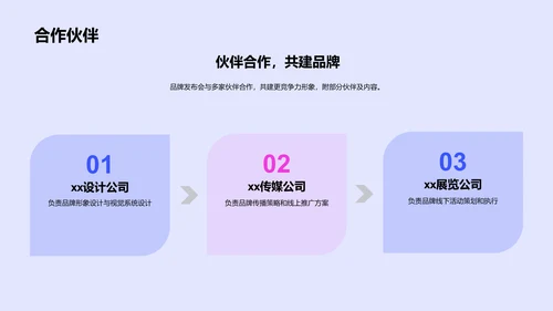 蓝色炫酷品牌升级发布会PPT模板