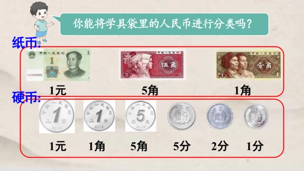 人教版一年级下册数学第五单元认识人民币1 同步课件