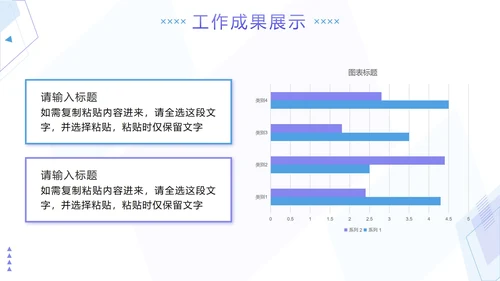 蓝紫色几何简约新年工作计划PPT模板
