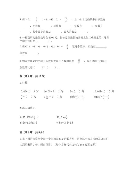 苏教版六年级数学小升初试卷附参考答案【完整版】.docx