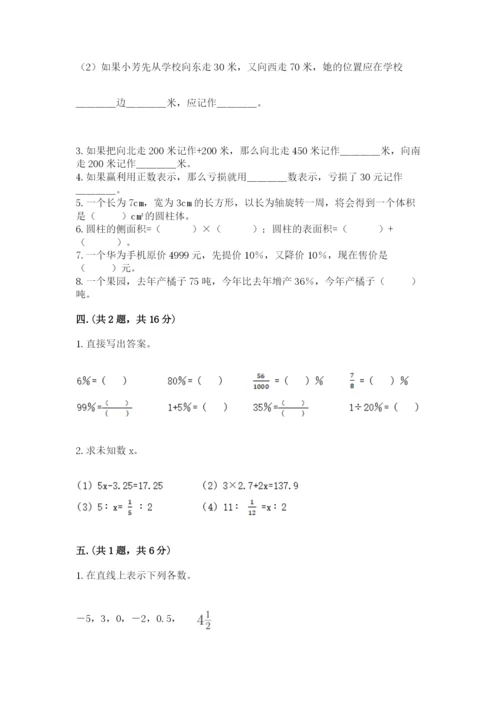 北京版数学小升初模拟试卷及参考答案（培优a卷）.docx