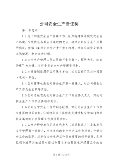 公司安全生产责任制 (4).docx