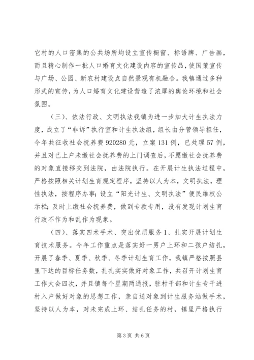乡镇年度计划生育工作总结及工作打算.docx