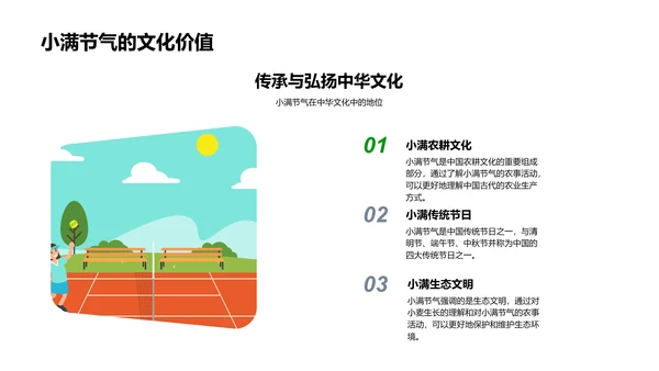 小满节气科普报告PPT模板