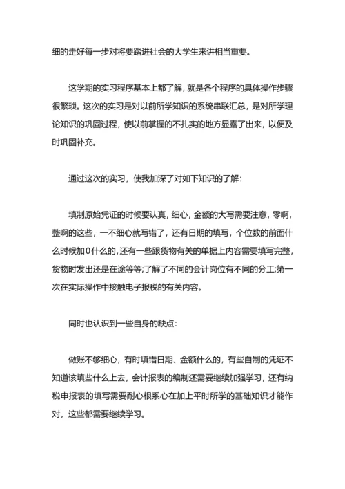 大学会计社会实践报告范文篇.docx