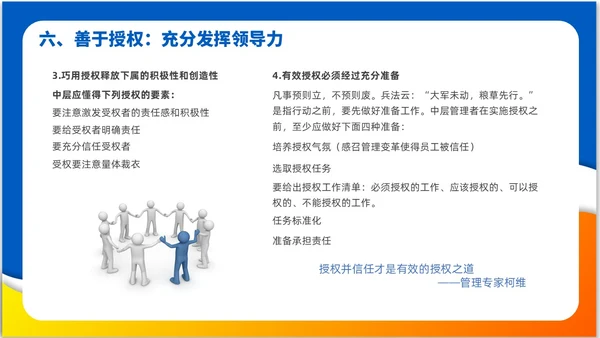 简约风3D小人领导力与执行力企业中层干部培训PPT课件