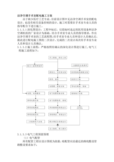 洁净空调手术室配电施工方案.docx