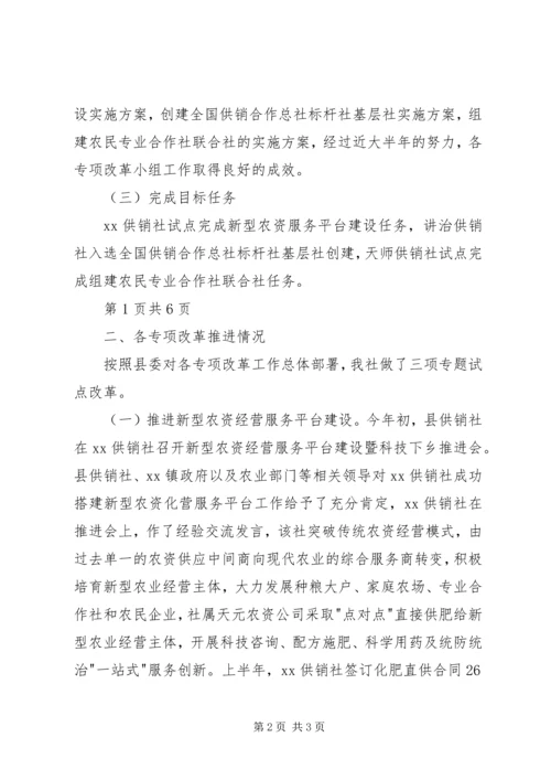 基层供销社综合改革工作报告 (2).docx