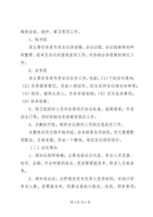 公司会议安排细则工作方案与实施方案大全.docx