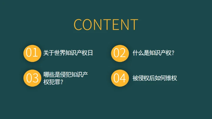 426世界知识产权日书页背景通用PPT模板