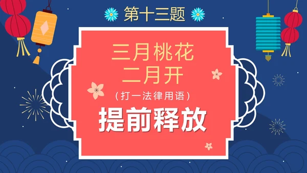 蓝色卡通国风元宵节猜灯谜活动PPT模板