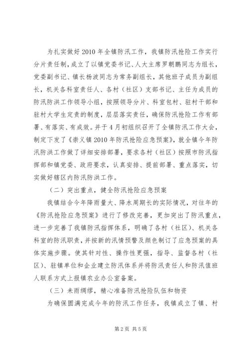 人民政府防汛工作汇报.docx