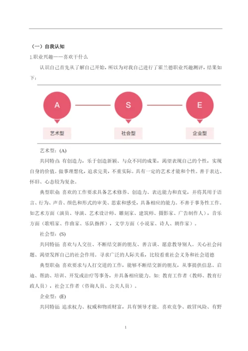 13页5800字书法专业职业生涯规划.docx