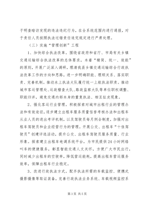 交通局执法形象提升年实施方案.docx