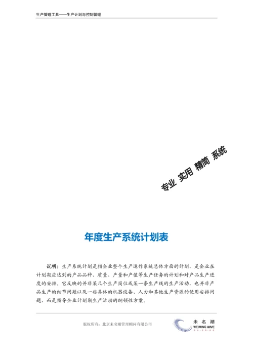 年度生产系统计划表.docx
