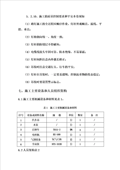 特选路灯工程施工方案00002