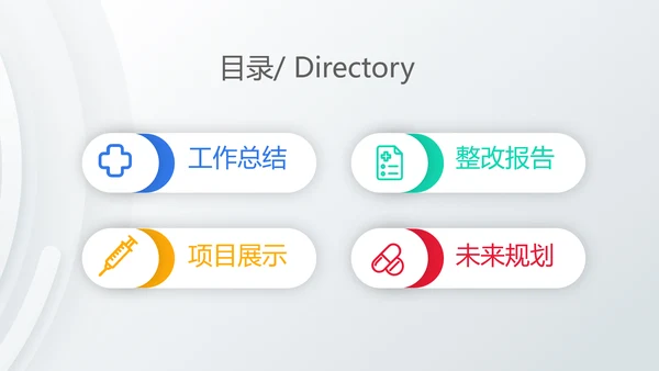创意大气医疗行业工作总结汇报动态PPT模板