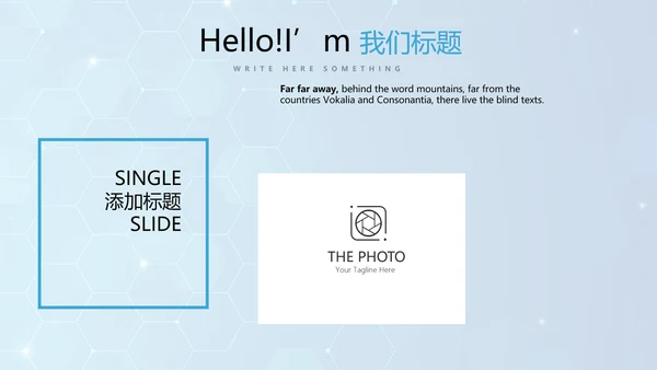 蓝色公安科技网络信息软件科技商务动态PPT