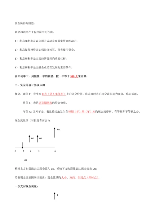 2023年一建工程经济超级总结记住必过.docx