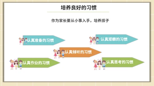 漫画风家长会通用PPT模板