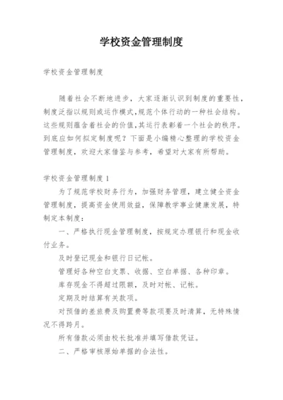 学校资金管理制度.docx