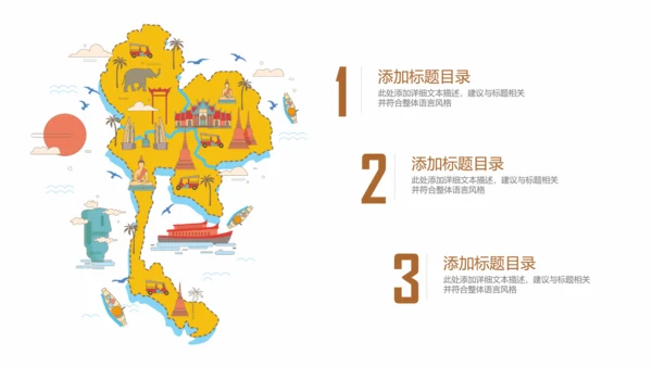 泰国旅游旅行介绍通用PPT模板