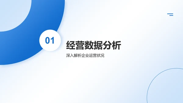 蓝色简约风互联网行业数据可视化报告PPT模板