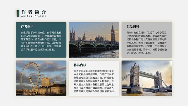 名著导读伦敦的《雾都孤儿》PPT模板