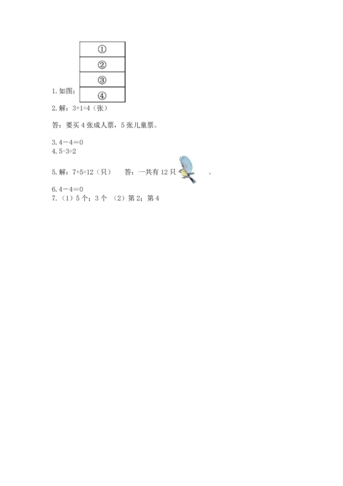 人教版一年级上册数学期中测试卷含完整答案（名校卷）.docx