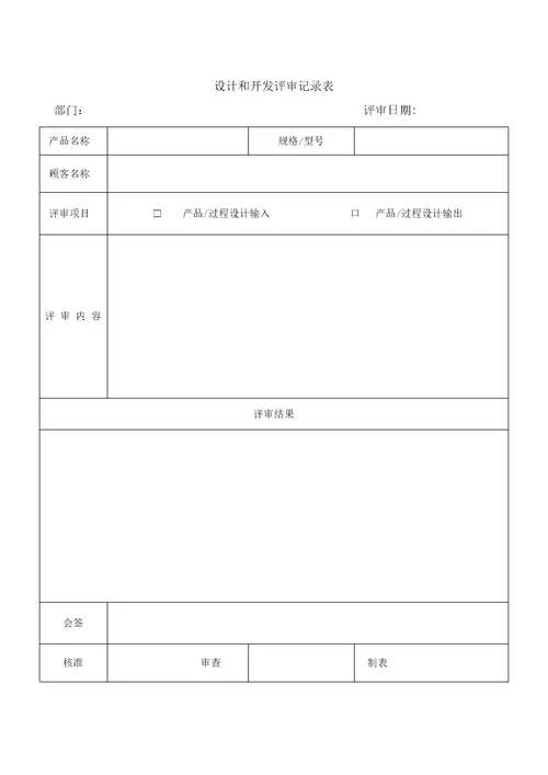 12产品质量先期策划控制程序