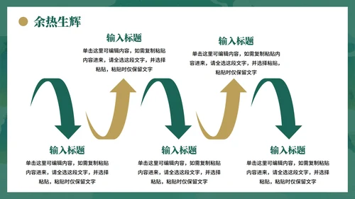 绿色复古中国风离退休干部严守八项规定党课PPT模板