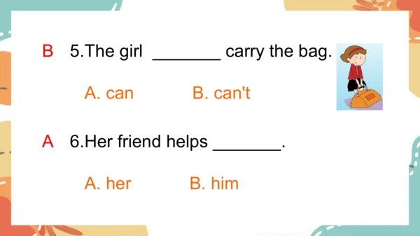 Module 7 Unit 2  This little girl can't walk.课件(共3