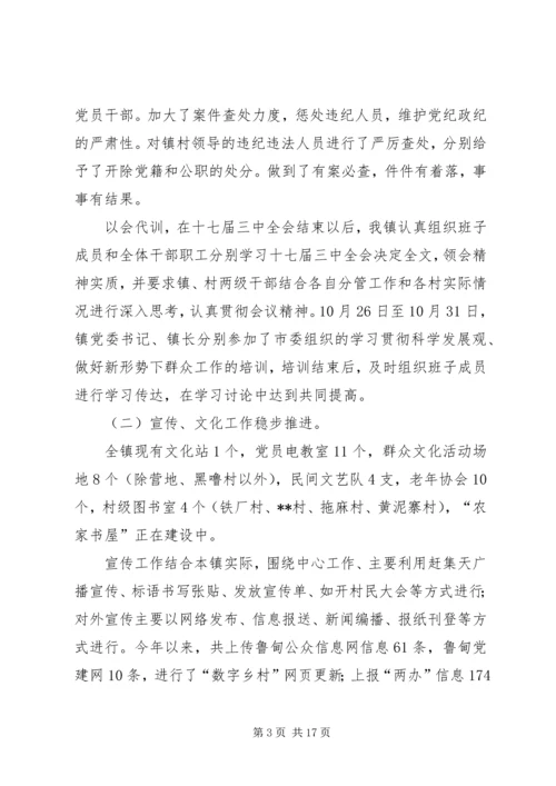 乡镇政府工作总结暨工作打算.docx