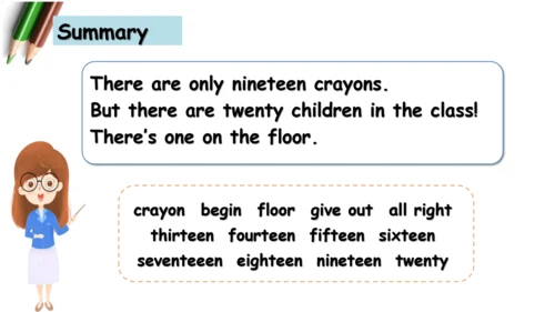 Module 5 Unit 1 There are only nineteen crayons 课件
