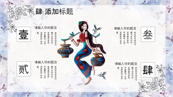 少数民族文化PPT模版
