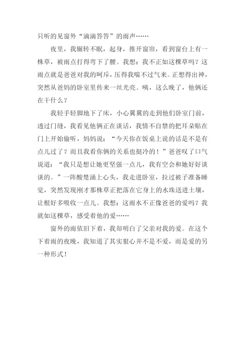 我记忆中的那个雨天作文800字.docx