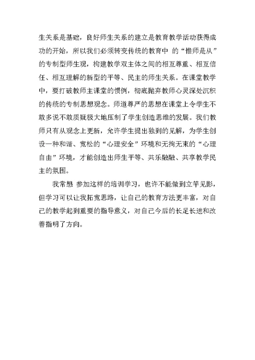 双师教学的心得体会