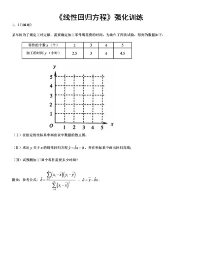 线性回归方程必练题(强烈推荐).docx