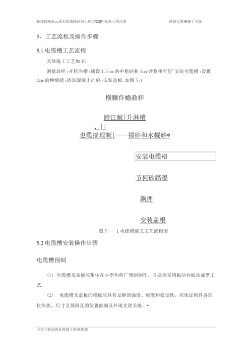 区间路基电缆槽施工方案.docx