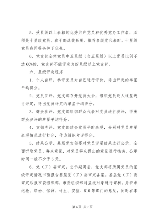 争当十星级党员活动实施意见.docx